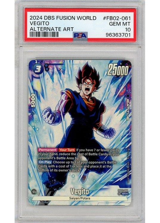 Vegito (Alternate Art) (Dragon Ball) FB02-061 PSA 10