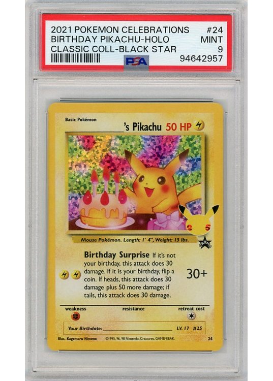_______'s Pikachu – Classic Collection 24 PSA 9