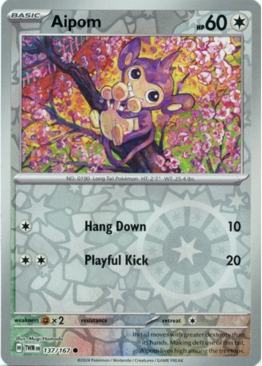 Aipom - 137/167 - Reverse