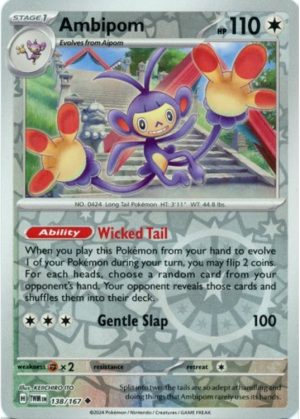 Ambipom - 138/167 - Reverse