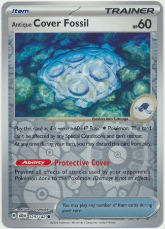 Antique Cover Fossil - 129/142 - Reverse