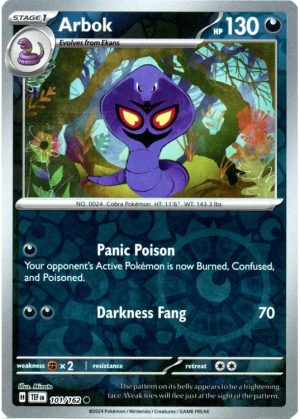 Arbok – 101/162 – Reverse