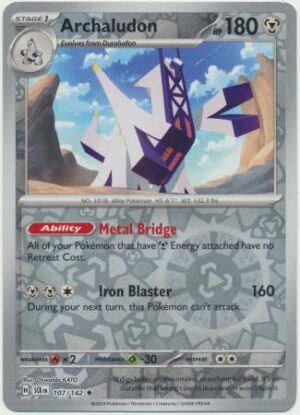 Archaludon - 107/142 - Reverse