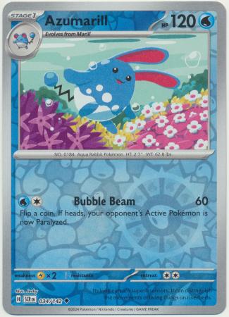 Azumarill - 034/142 - Reverse
