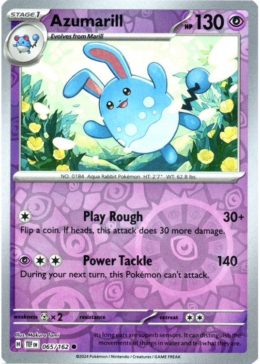 Azumarill – 065/162 – Reverse