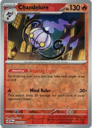 Chandelure - 038/167 - Reverse