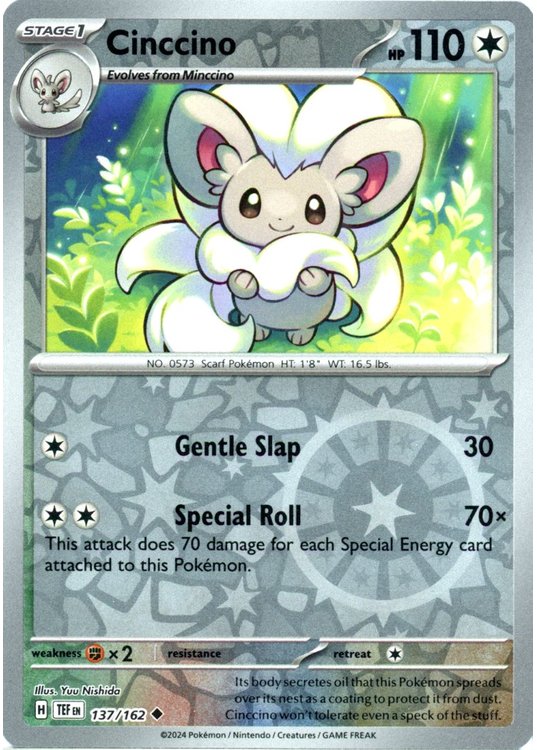 Cinccino - 137/162 - Reverse