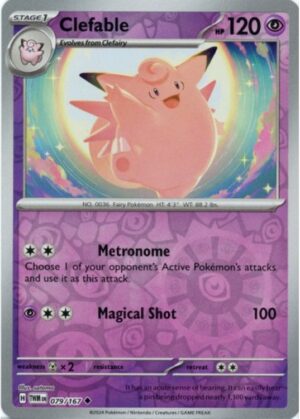 Clefable - 079/167 - Reverse