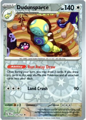 Dudunsparce - 129/162 - Reverse