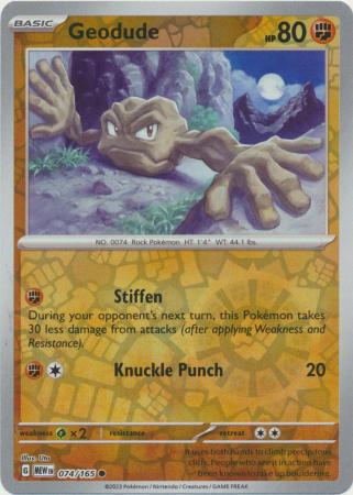 Geodude - 074/165 - Reverse