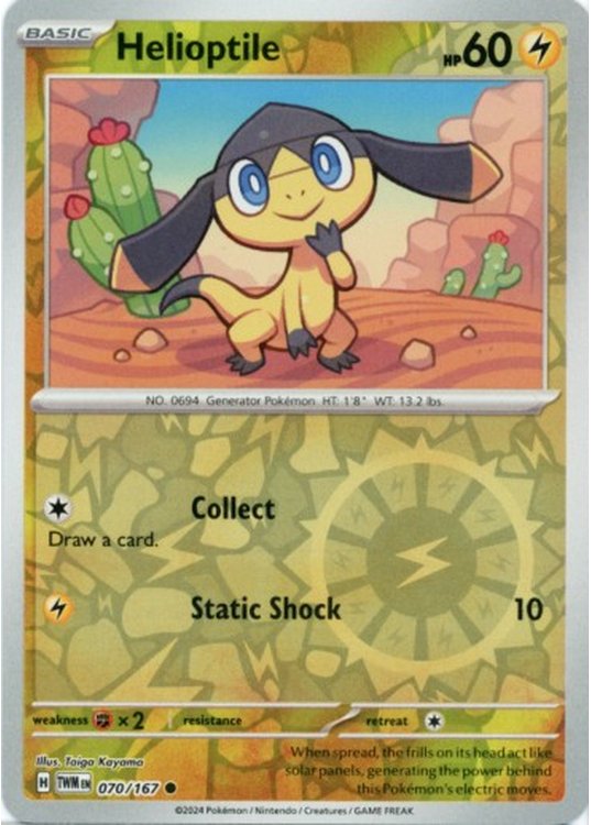 Helioptile - 070/167 - Reverse