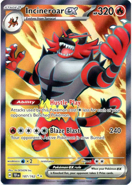 Incineroar ex - 187/162