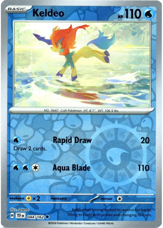 Keldeo - 044/162 - Reverse