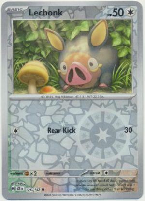 Lechonk - 126/142 - Reverse