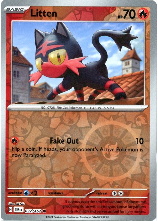 Litten - 032/162 - Reverse