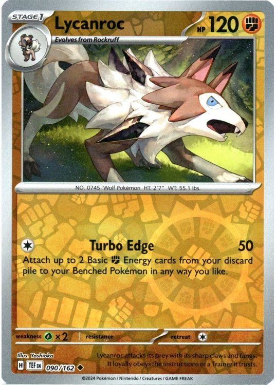 Lycanroc - 090/162 - Reverse