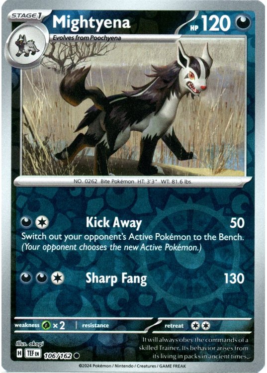Mightyena - 106/162 - Reverse