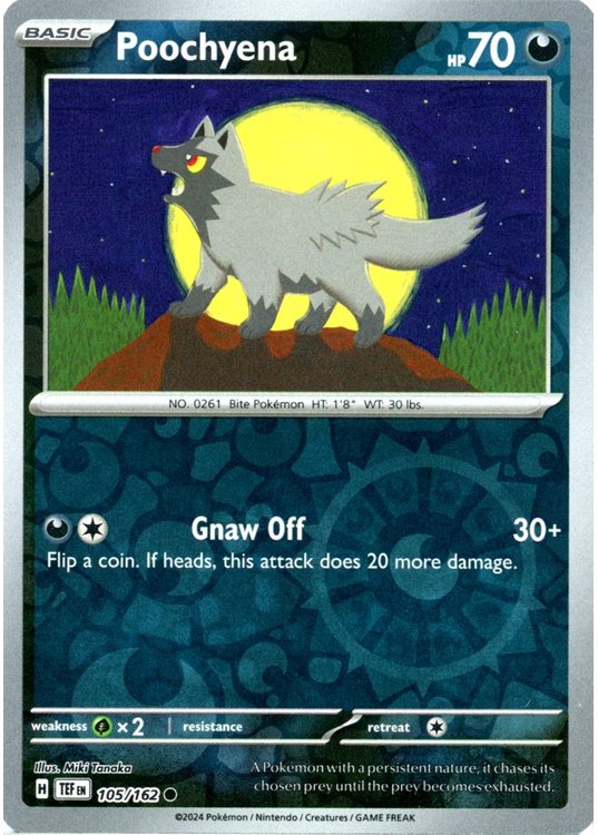 Poochyena - 105/162 - Reverse