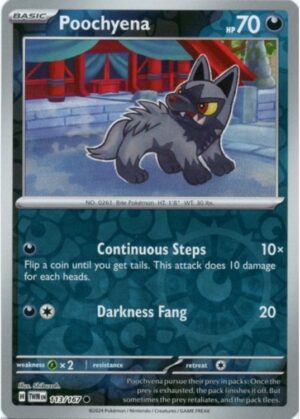 Poochyena - 113/167 - Reverse