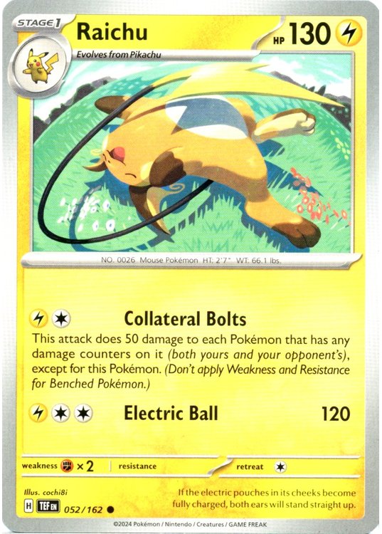 Raichu - 052/162