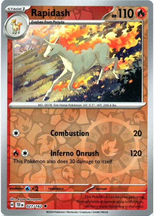 Rapidash - 027/162 - Reverse
