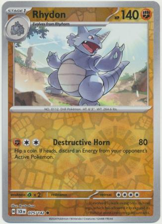 Rhydon - 075/142 - Reverse