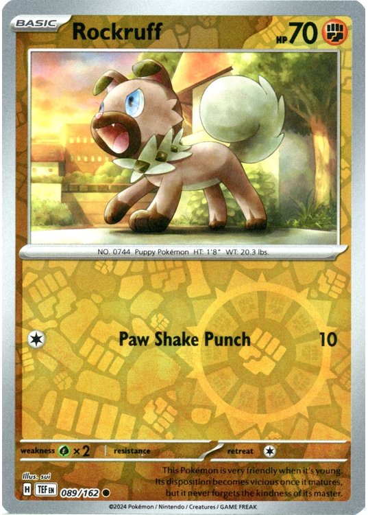 Rockruff - 089/162 - Reverse