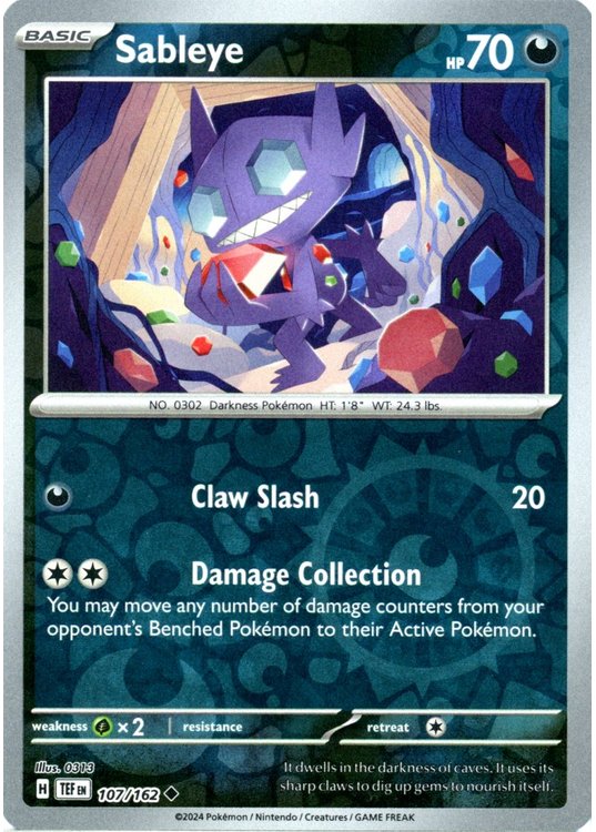 Sableye - 107/162 - Reverse