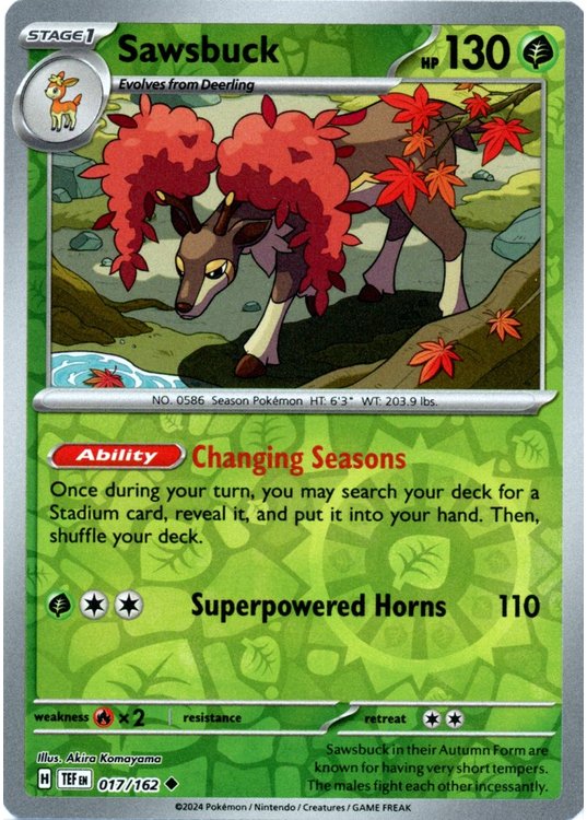 Sawsbuck - 017/162 - Reverse