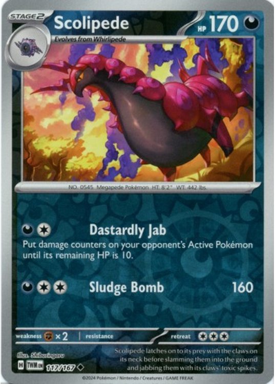 Scolipede - 117/167 - Reverse