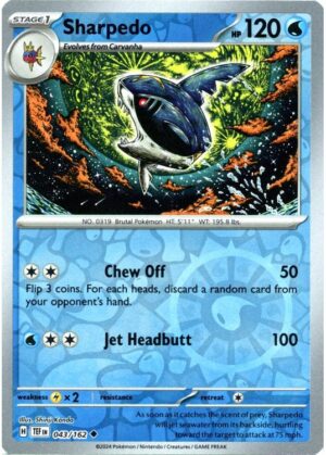 Sharpedo - 043/162 - Reverse