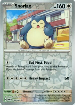Snorlax - 136/167 - Reverse