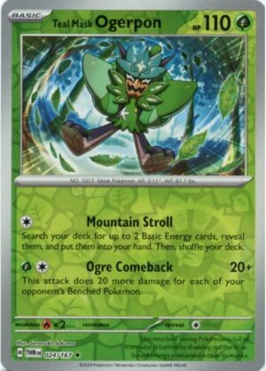 Teal Mask Ogerpon - 024/167 - Reverse