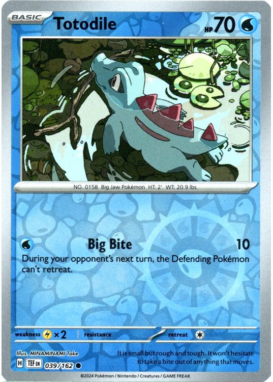Totodile – 039/162 – Reverse