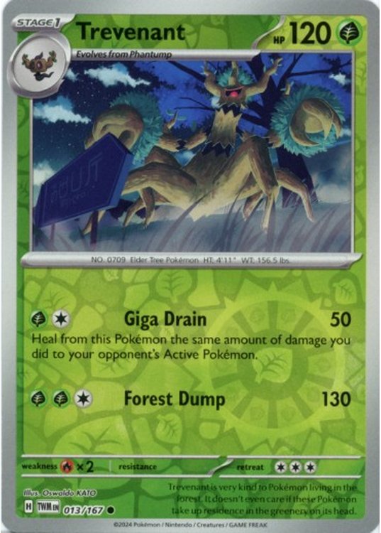 Trevenant - 013/167 - Reverse