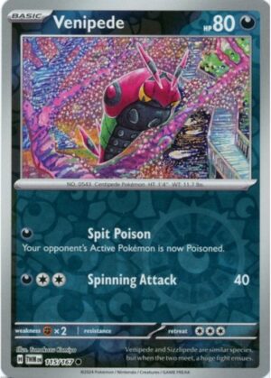 Venipede - 115/167 - Reverse