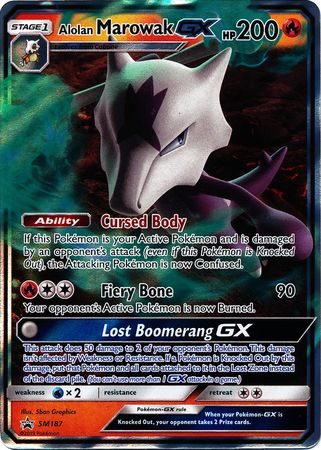 Alolan Marowak GX - SM187 - Pokemon Sun & Moon promo
