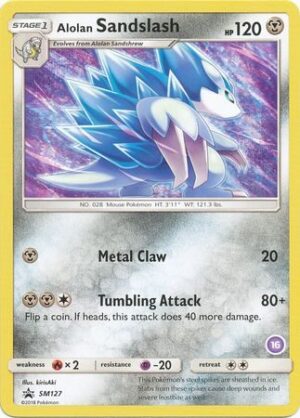 Alolan Sandslash - SM127 - Pokemon Sun & Moon promo