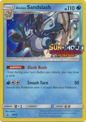 Alolan Sandslash - SM18 (Prerelease) - Pokemon Sun & Moon promo