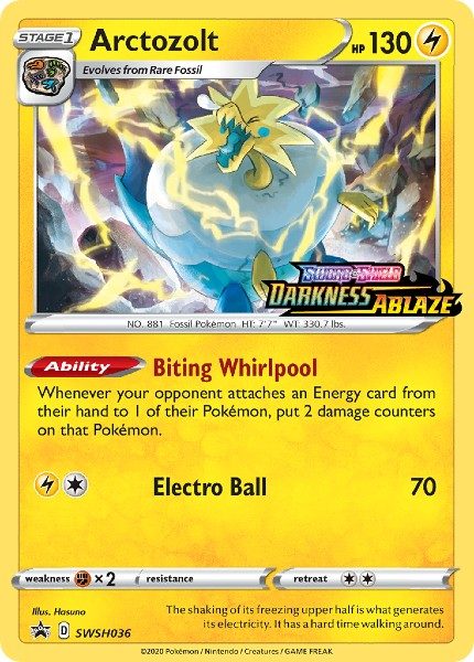 Arctozolt - SWSH036 (Prerelease) - Pokemon Sword & Shield promo