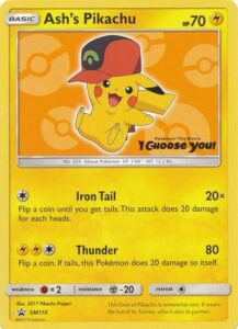 Ash's Pikachu - SM110 - Pokemon Sun & Moon promo