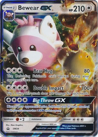 Bewear GX - SM34 - Pokemon Sun & Moon promo