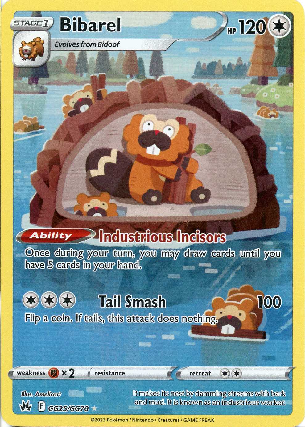 Bibarel - GG25/GG70 (Holo)