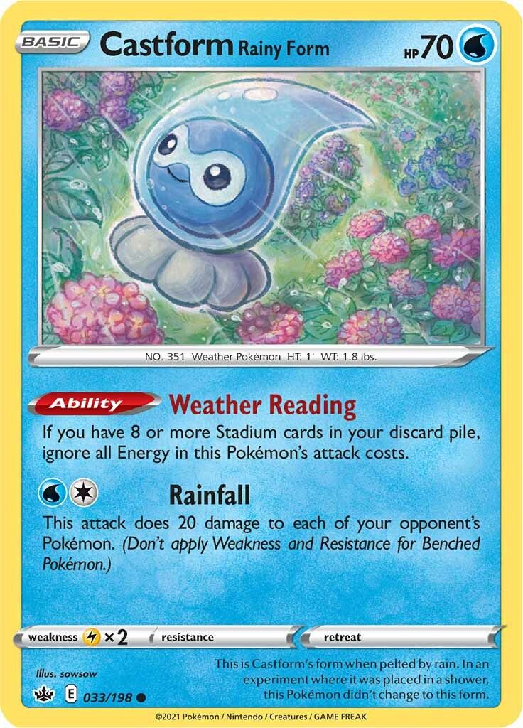 Castform Rainy Form - 033/198