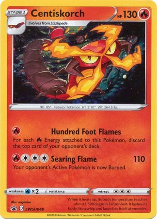 Centiskorch - SWSH048 - Pokemon Sword & Shield promo