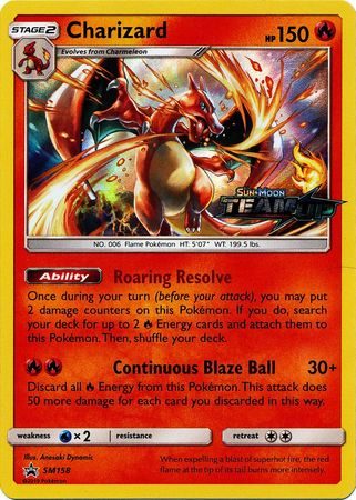 Charizard - SM158 (Prerelease) - Pokemon Sun & Moon promo