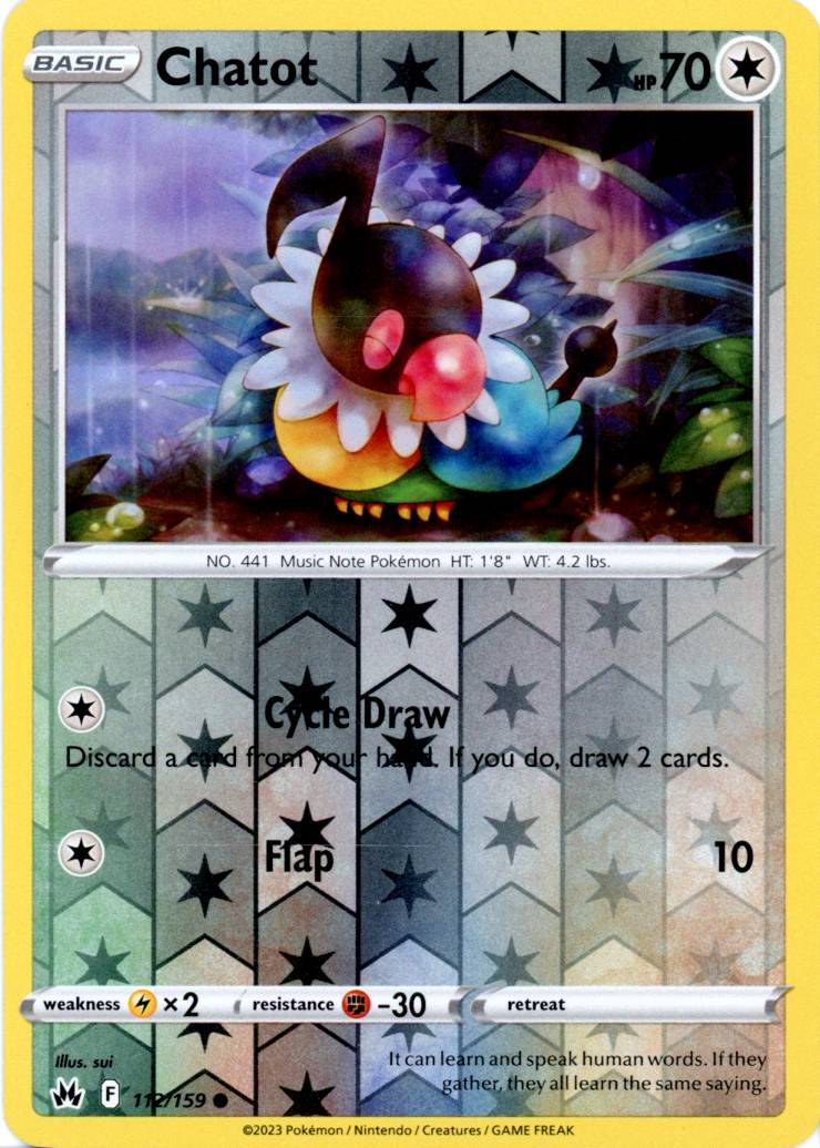 Chatot - 112/159 - Reverse