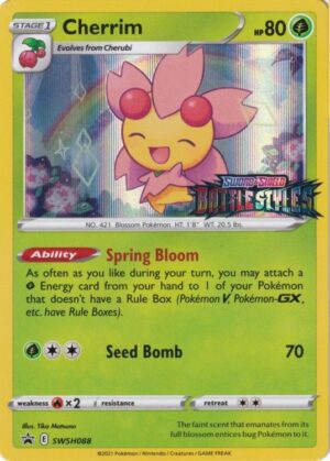 Cherrim - SWSH088 (Prerelease) - Pokemon Sword & Shield promo