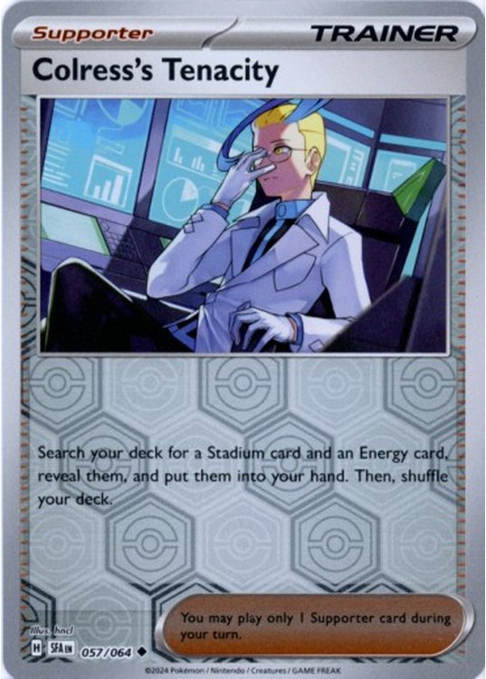 Colress's Tenacity - 057/064 - Reverse
