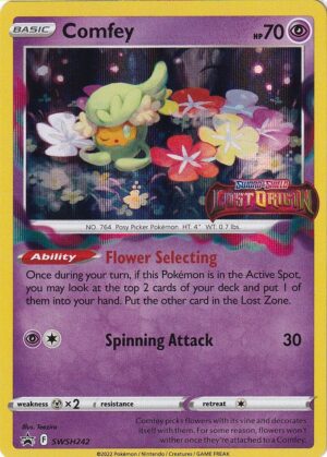 Comfey - SWSH242 (Prerelease) - Pokemon Sword & Shield promo